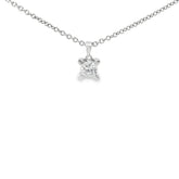 14k White Gold 1.23ct J VS2 Round Diamond Solitaire Pendant